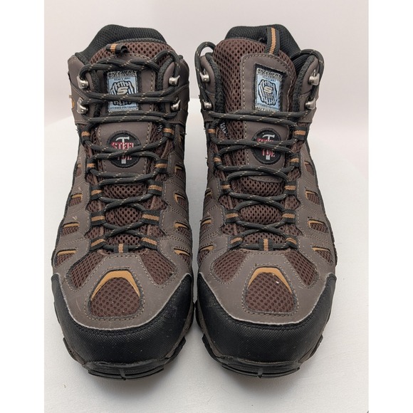 Skechers Work Steel Toe Waterproof Men's Hiking Boots Brown Size 9.5 - Picture 4 of 15